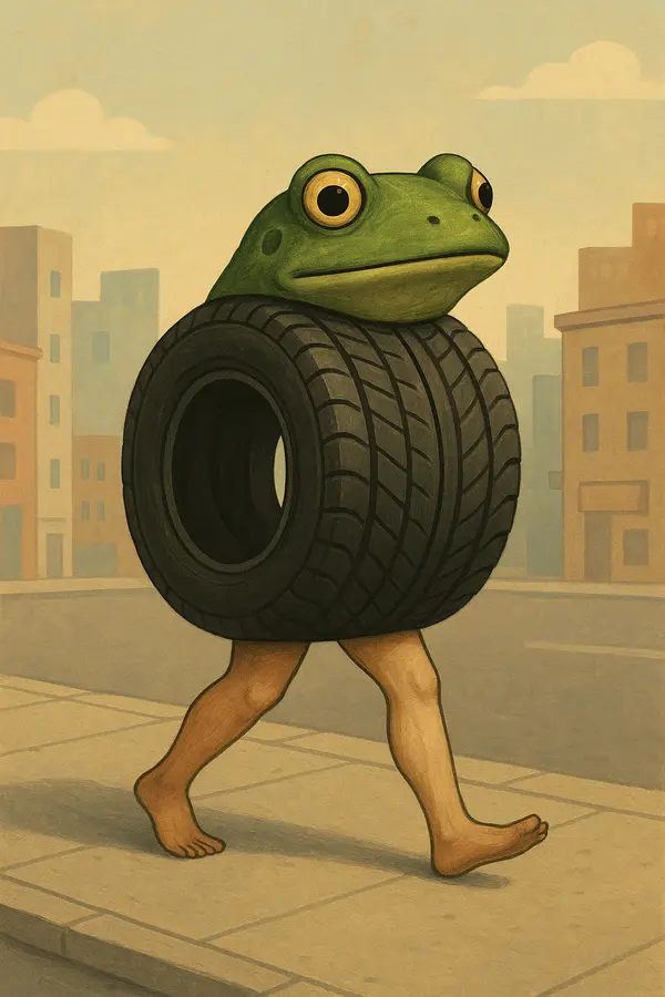 When the Tire-Frog Walked at Midnight